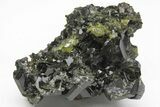Lustrous, Epidote Crystal Cluster on Actinolite - Pakistan #213427-2
